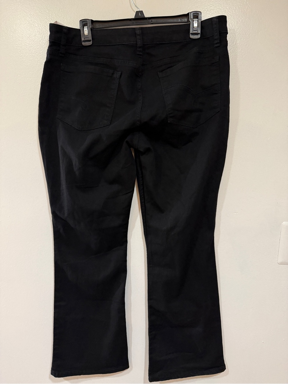 LEE RIDERS Women 18P Black Midrise Bootcut Jeans Comfort Stretch Pants Capsule - Picture 3 of 12